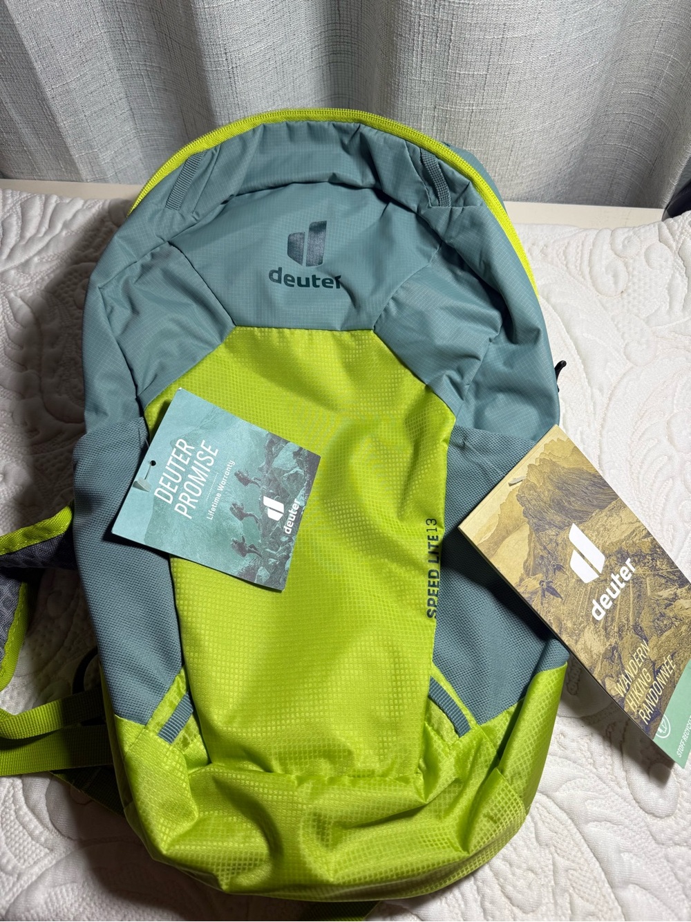 Deuter Speed Lite 13 Lightweight Daypack - Lime/Gray- Hiking